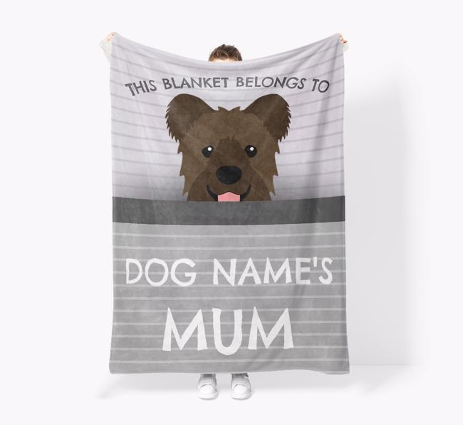 'This Blanket Belongs To...' - Personalised {breedFullName} Blanket: Premium Sherpa Fleece